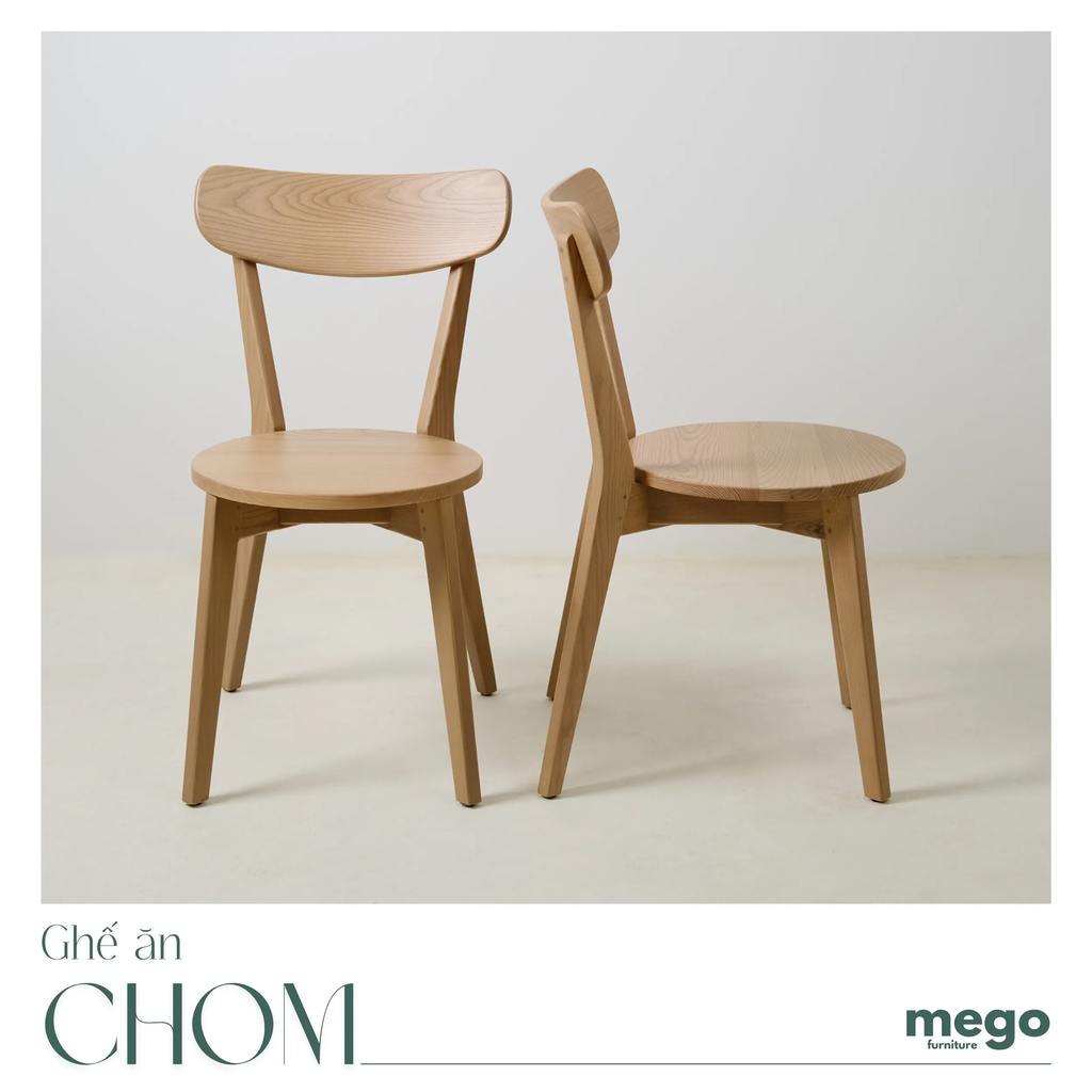 ghế ăn gỗ tối giản