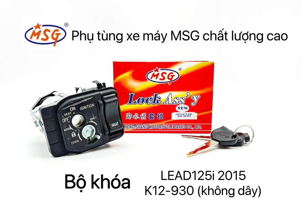 BỘ KHÓA (Sản phẩm Bộ Khoá thêm loại xe mới)
