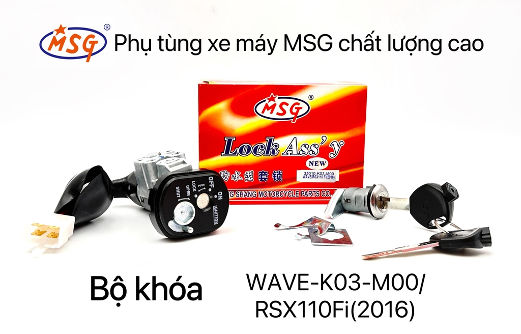 BỘ KHÓA (Sản phẩm Bộ Khoá thêm loại xe mới)