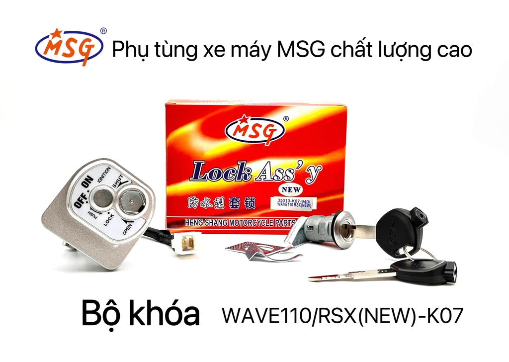 BỘ KHÓA (Sản phẩm Bộ Khoá thêm loại xe mới)