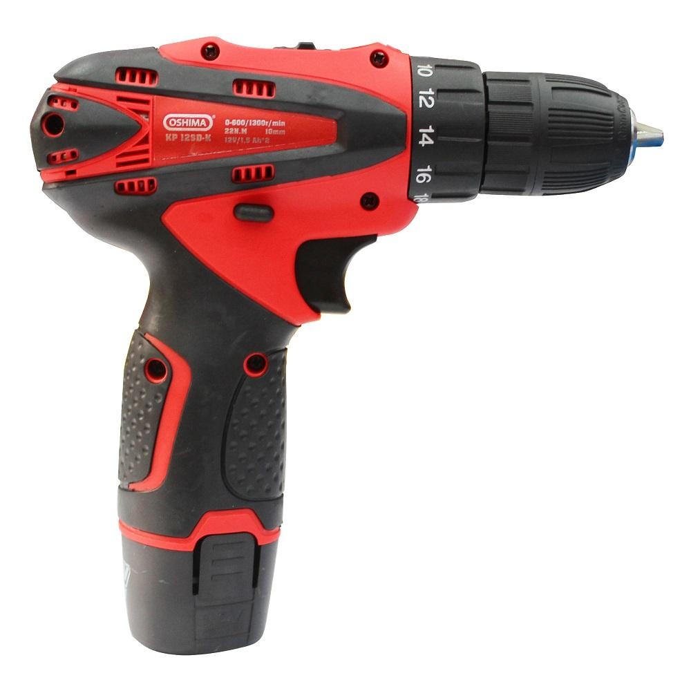 Máy Khoan Vặn Vít Oshima KP12SD-K Đỏ Pin Lithium