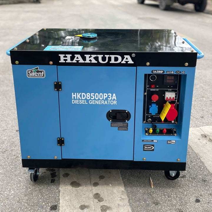 Máy Phát Điện Chạy Dầu 8KW Hakuda HKD8500P3A 3 Pha