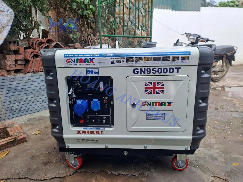 Máy Phát Điện Chạy Dầu 8Kw Gnmax GN9500DT Siêu Cách Âm