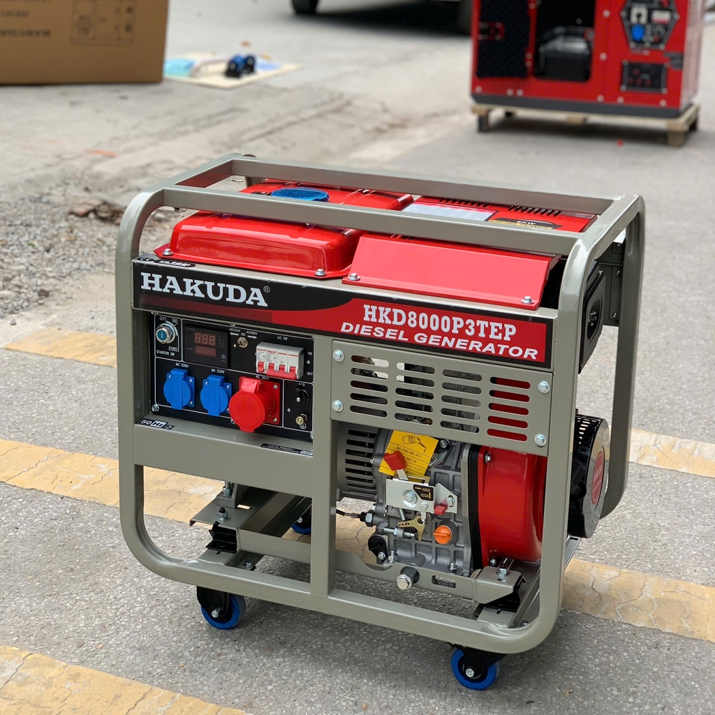 Máy Phát Điện 8KW Chạy Dầu Hakuda HKD8000P3TEP 3 Pha