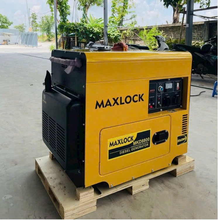 Máy Phát Điện 5KW Maxlock MKD6800 Chạy Dầu