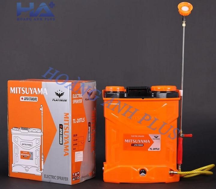 Bình Phun Xịt Điện Mitsuyama 20L TL-20TLS Bơm Đôi Platinum
