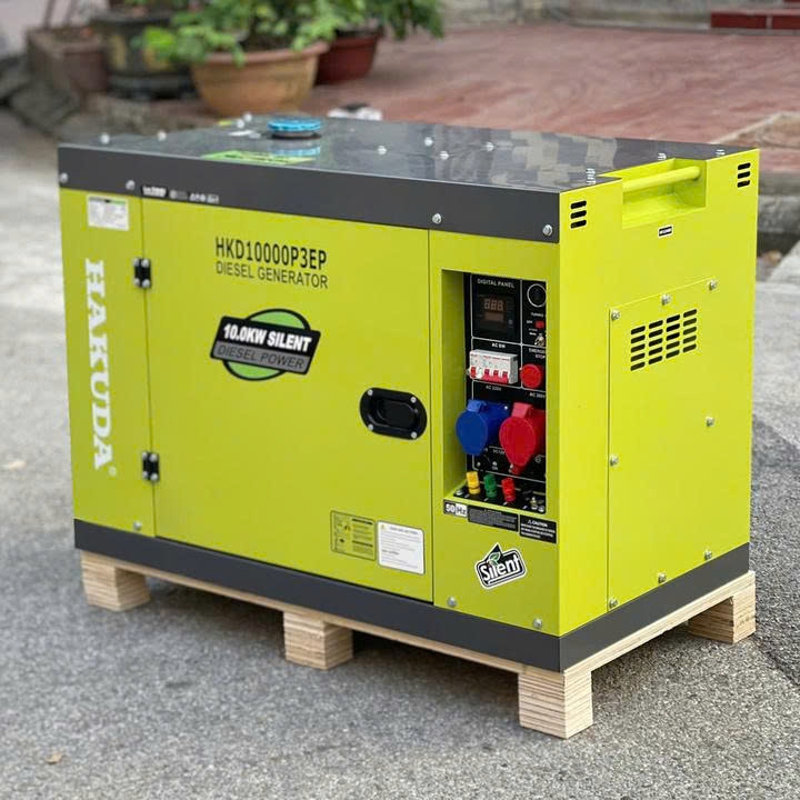 Máy Phát Điện 10KW Chạy Dầu Hakuda HKD10000P3EP 3 Pha