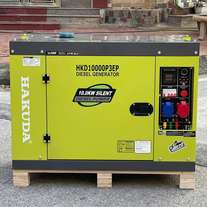 Máy Phát Điện 10KW Chạy Dầu Hakuda HKD10000P3EP 3 Pha
