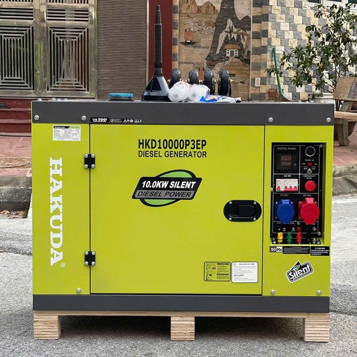 Máy Phát Điện 10KW Chạy Dầu Hakuda HKD10000P3EP 3 Pha