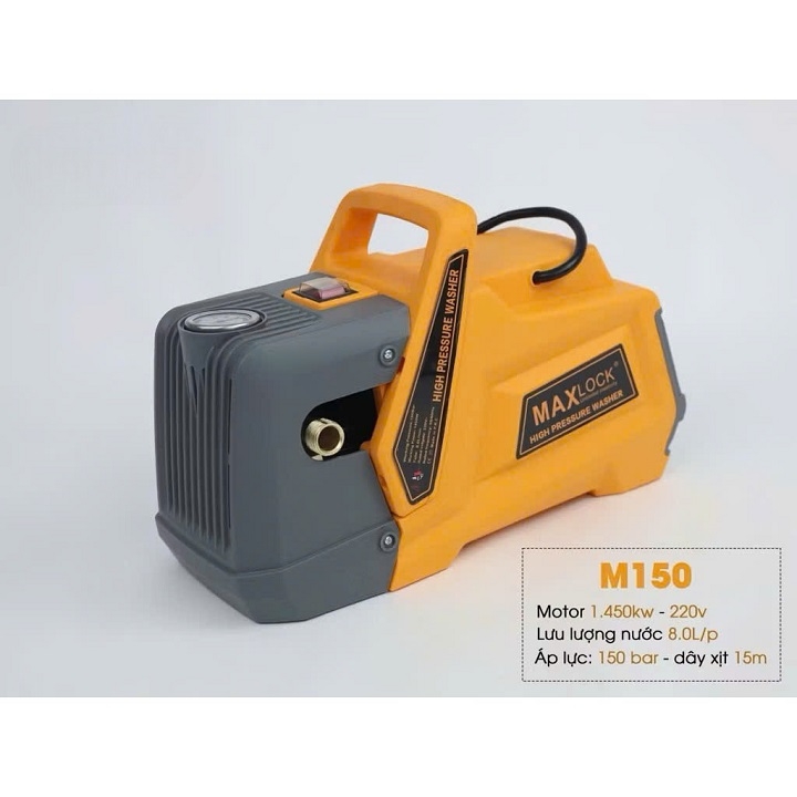 Máy Rửa Xe 1450W Gia Đình Maclock M150