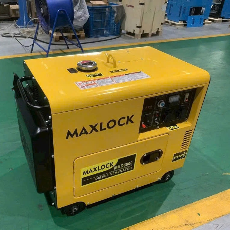 Máy Phát Điện 5KW Maxlock MKD6800 Chạy Dầu