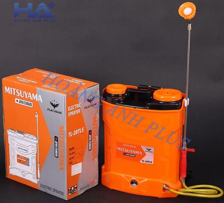 Bình Phun Xịt Điện Mitsuyama 20L TL-20TLS Bơm Đôi Platinum