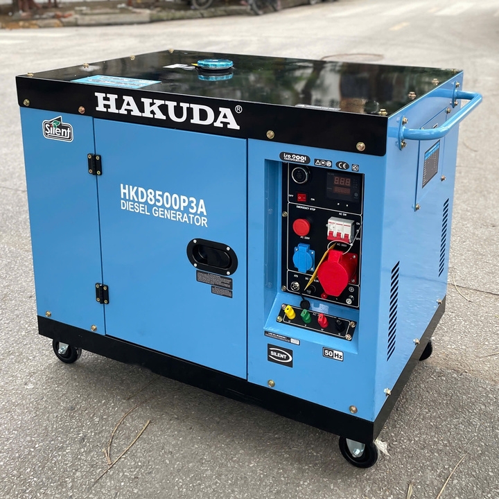 Máy Phát Điện Chạy Dầu 8KW Hakuda HKD8500P3A 3 Pha