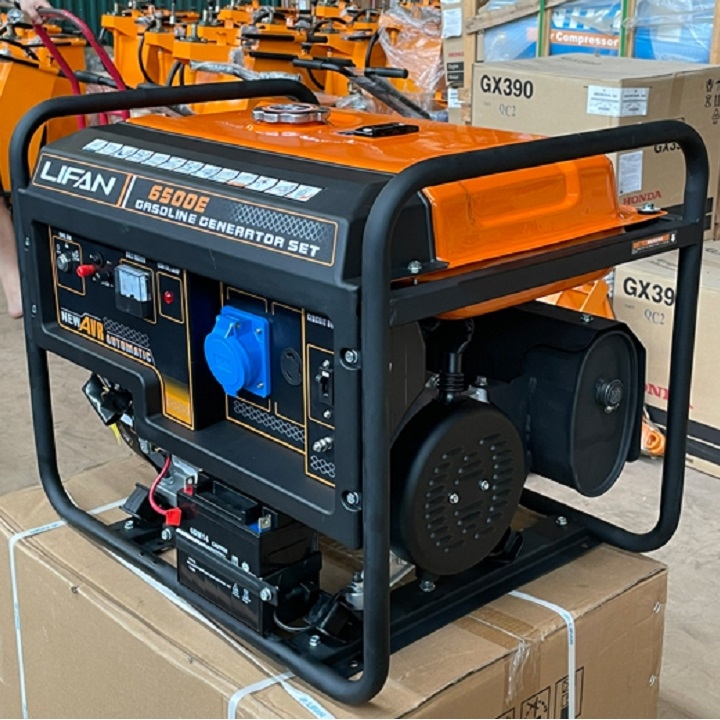 Máy Phát Điện 5Kw Chạy Xăng Lifan LF6500E Đề Nổ