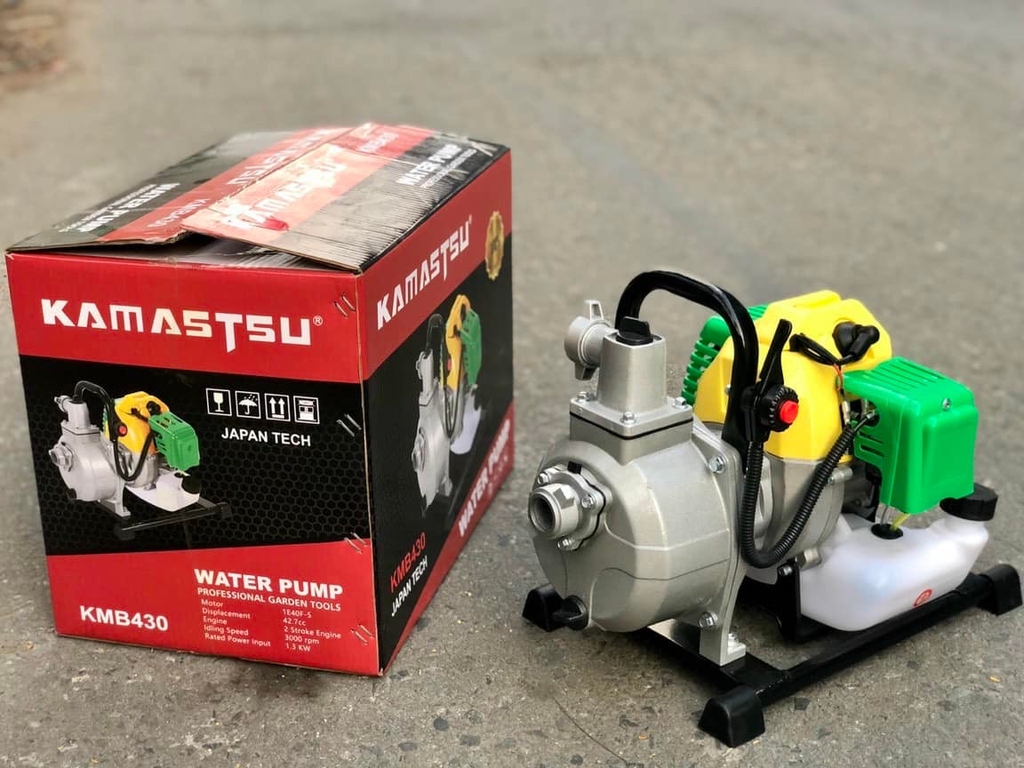 Máy Bơm Nước Chạy Xăng 2 Thì Kamastsu 1500W KMB 430