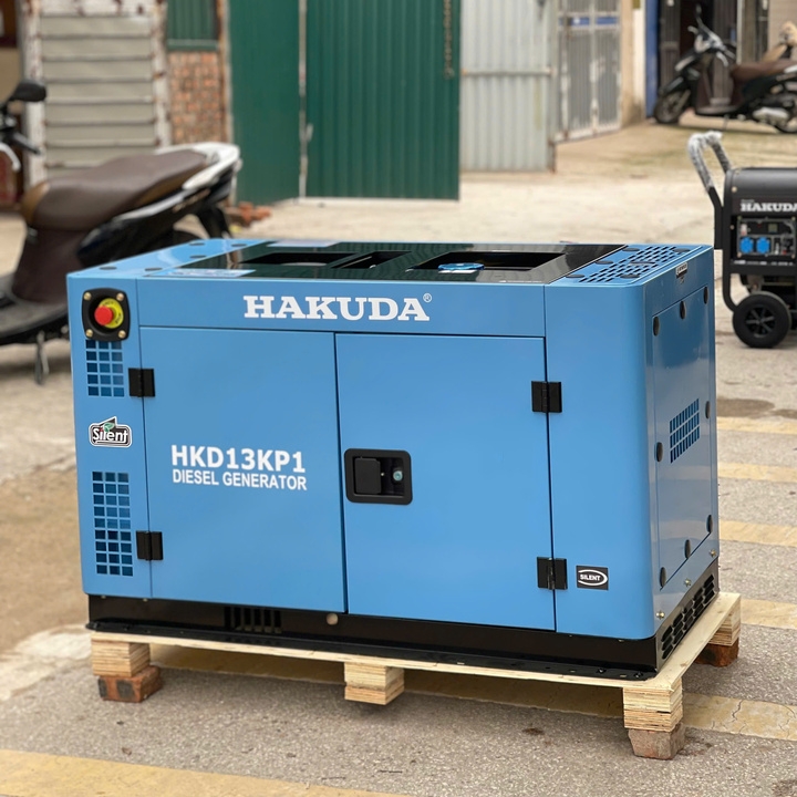 Máy Phát Điện Chạy Dầu 12KW Hakuda HKD13KP1 Siêu Cách Âm