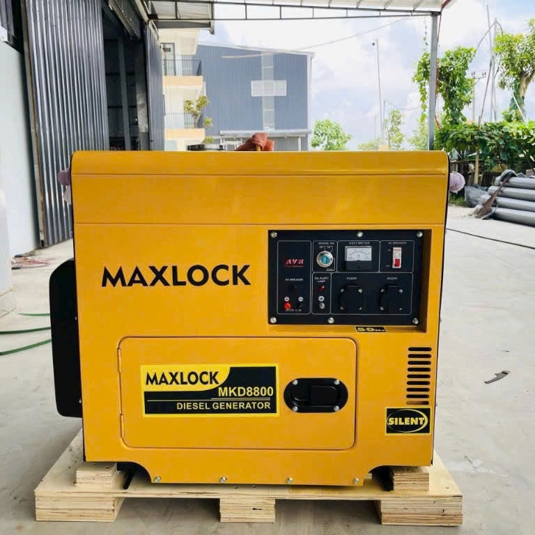 Máy Phát Điện 7KW Maxlock MKD8800 Chạy Dầu