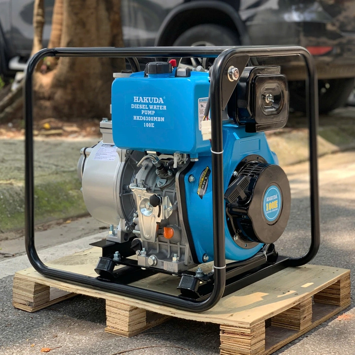 Máy Bơm Nước Chạy Dầu Diesel 6.3KW Hakuda HKD6300MBN100E