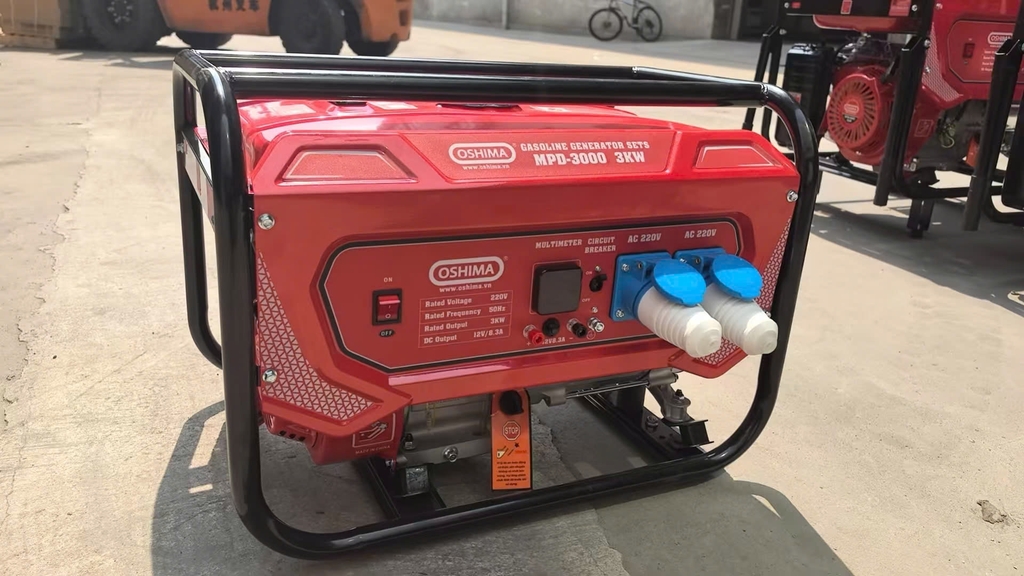 Máy Phát Điện Chạy Xăng 3KW Oshima MPD-3000-D Có Đề