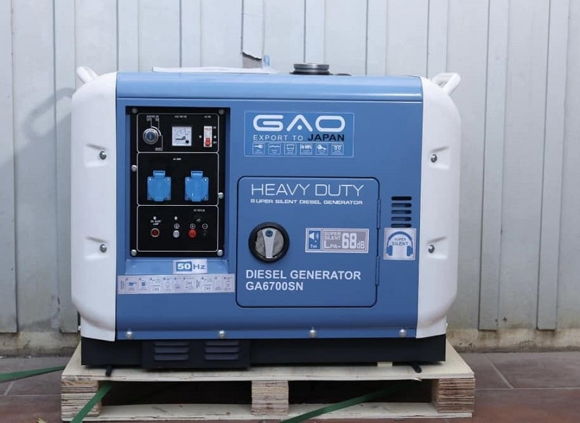 Máy Phát Điện Chạy Dầu 5Kw GAO GA6700SN Siêu Cách Âm