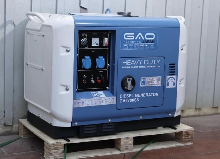 Máy Phát Điện Chạy Dầu 5Kw GAO GA6700SN Siêu Cách Âm