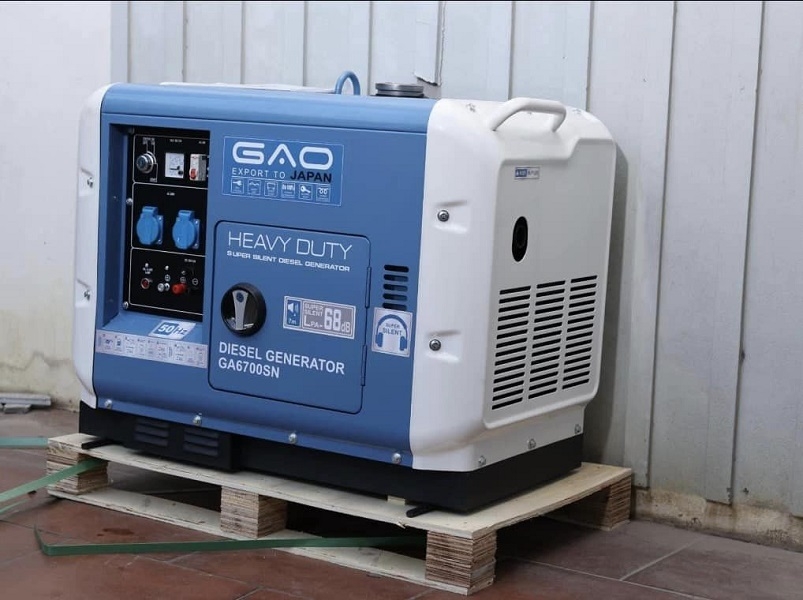Máy Phát Điện Chạy Dầu 5Kw GAO GA6700SN Siêu Cách Âm