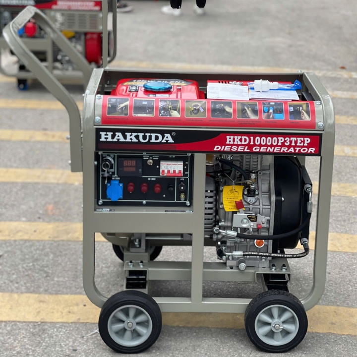Máy Phát Điện Chạy Dầu 10KW Hakuda HKD10000P3TEP 3 Pha