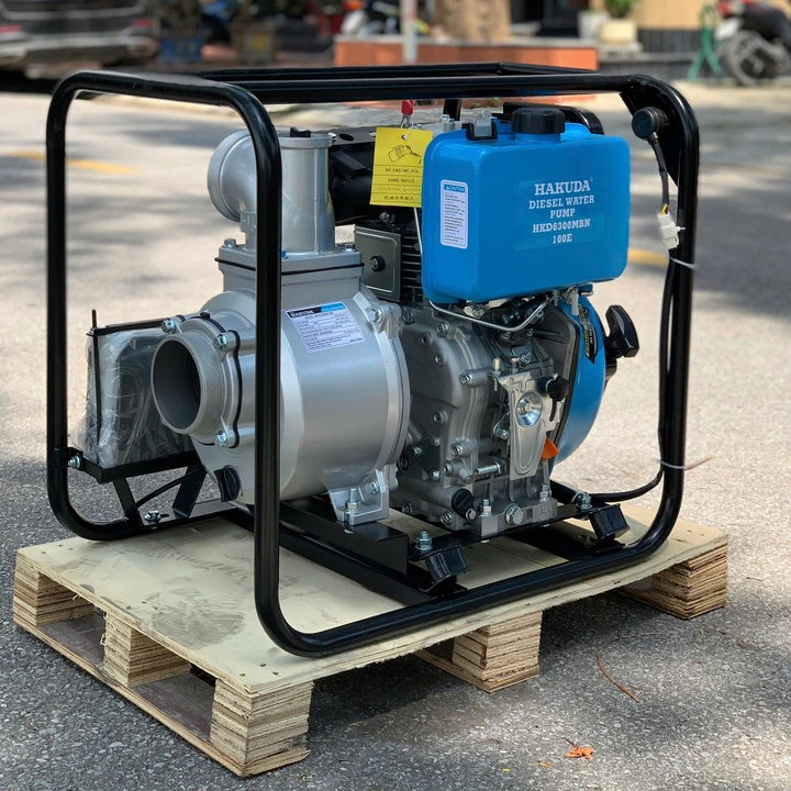 Máy Bơm Nước Chạy Dầu Diesel 6.3KW Hakuda HKD6300MBN100E
