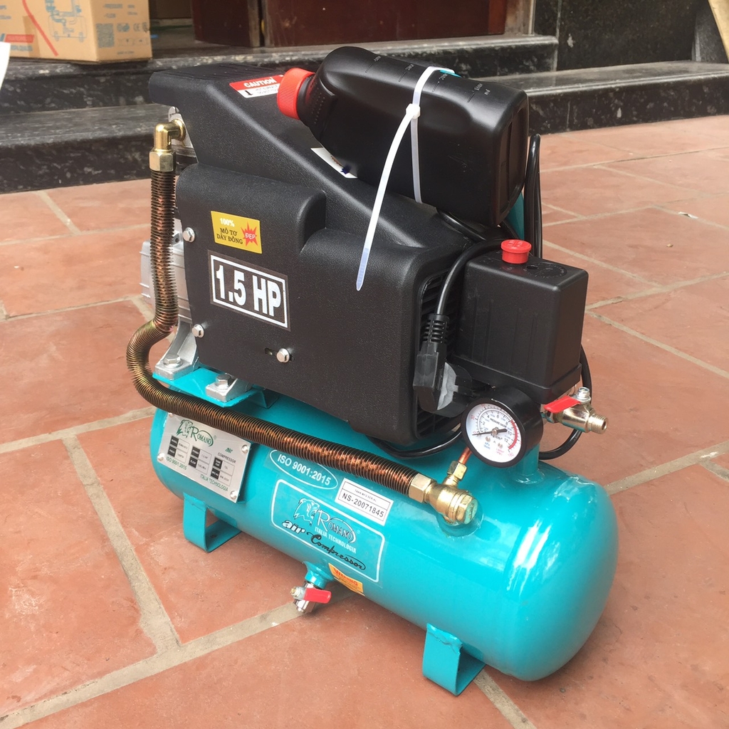 Máy Nén Khí Có Dầu Liền Trục 1.5HP Romano ROMA 4212 12L