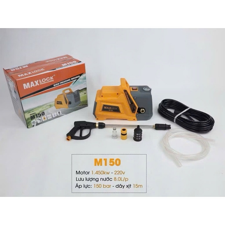 Máy Rửa Xe 1450W Gia Đình Maclock M150