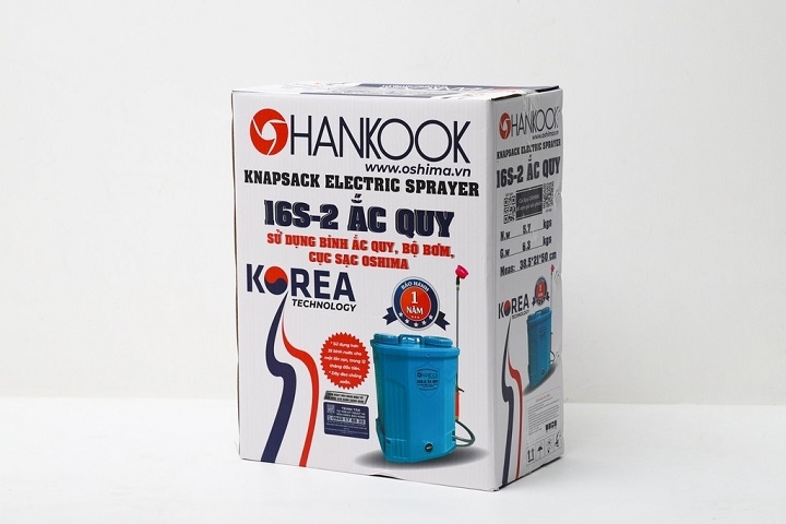 Bình Xịt Điện 16L 16S Hankook