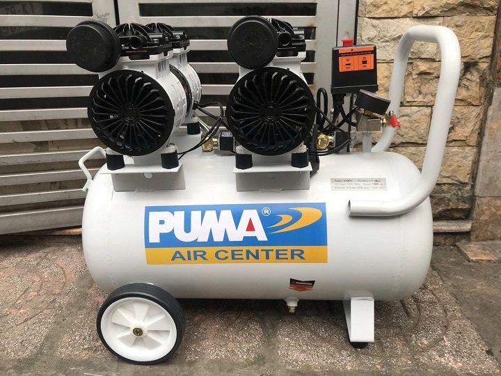 Máy Nén Khí Không Dầu Giảm Âm 2HP 50L Puma