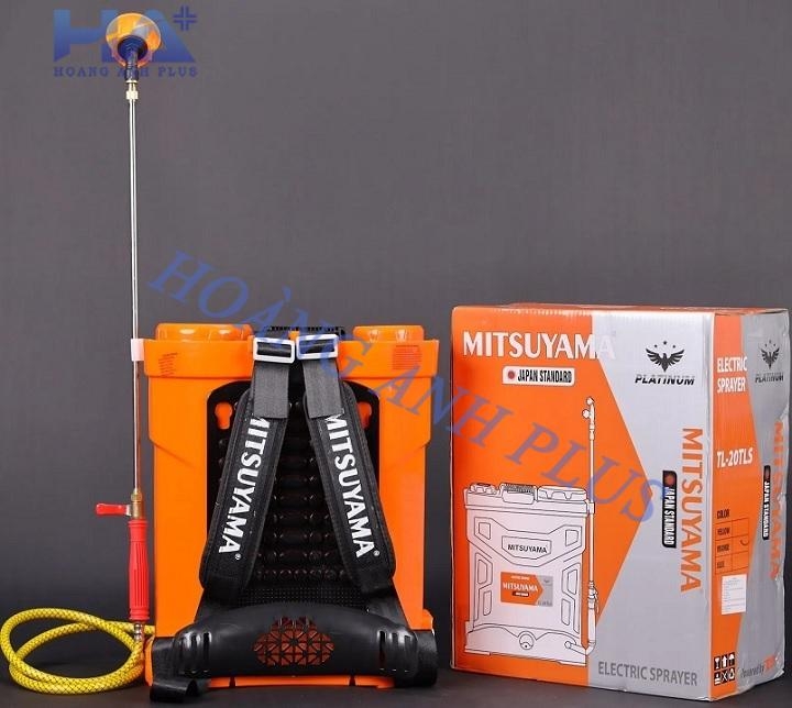 Bình Phun Xịt Điện Mitsuyama 20L TL-20TLS Bơm Đôi Platinum