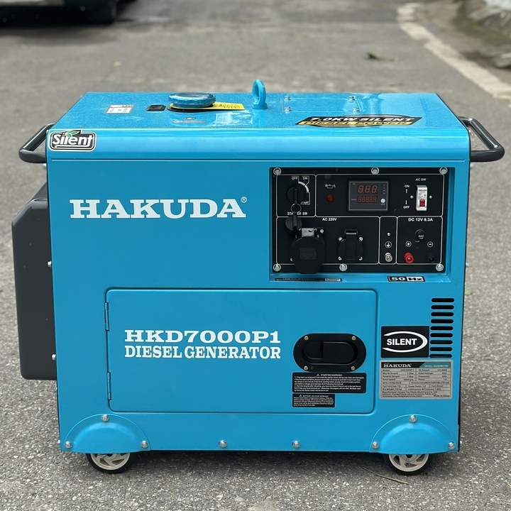 Máy Phát Điện 7Kw Dầu Hakuda HKD7000P1