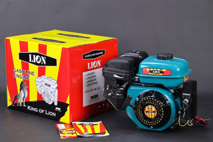 Động Cơ Chạy Xăng 7.5HP Lion LN-230E Có Đề