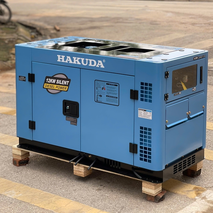 Máy Phát Điện Chạy Dầu 12KW Hakuda HKD13KP1 Siêu Cách Âm