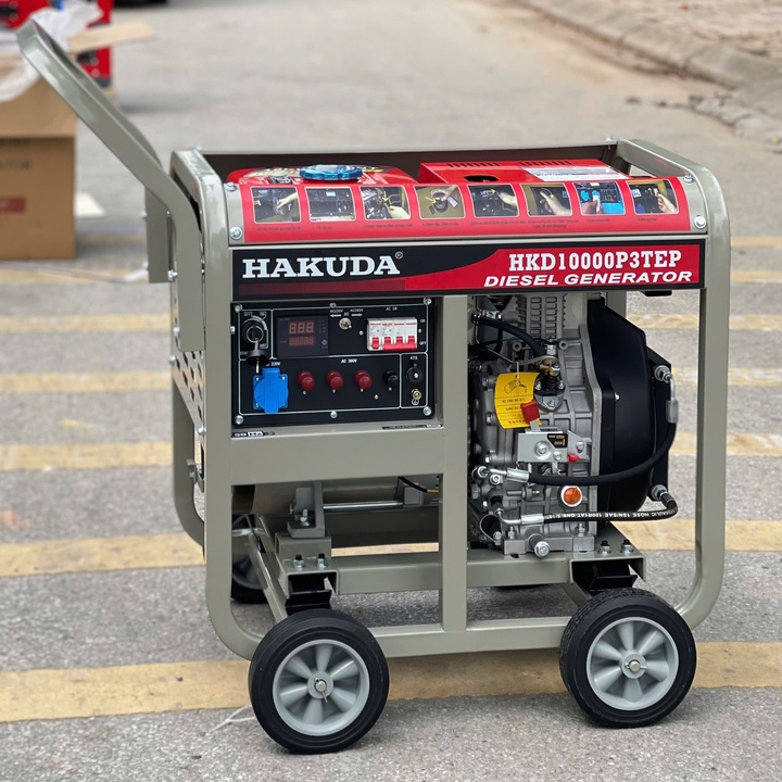 Máy Phát Điện Chạy Dầu 10KW Hakuda HKD10000P3TEP 3 Pha