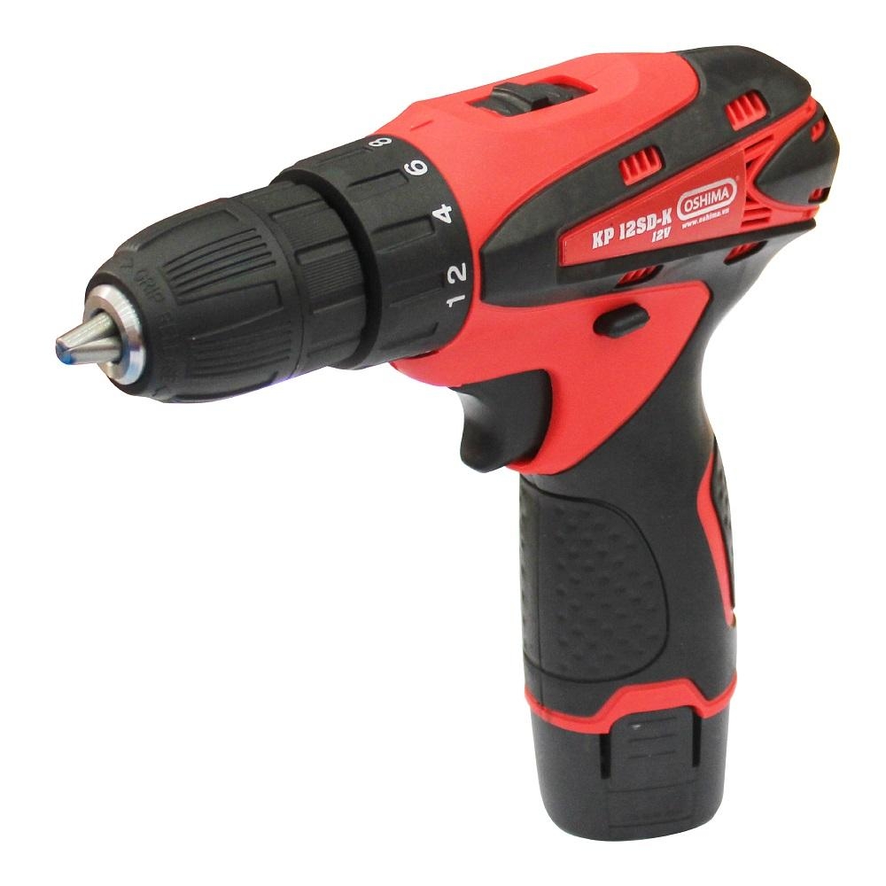 Máy Khoan Vặn Vít Oshima KP12SD-K Đỏ Pin Lithium