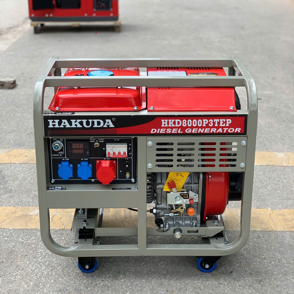 Máy Phát Điện 8KW Chạy Dầu Hakuda HKD8000P3TEP 3 Pha