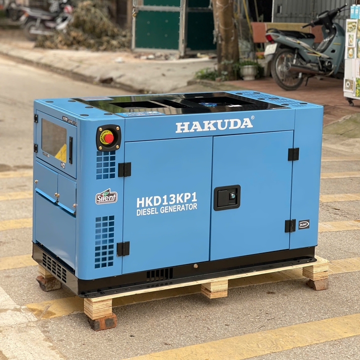 Máy Phát Điện Chạy Dầu 12KW Hakuda HKD13KP1 Siêu Cách Âm