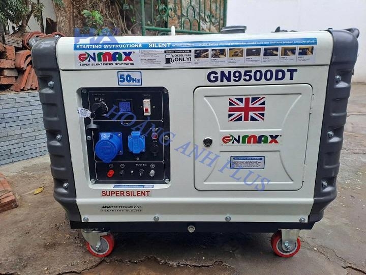 Máy Phát Điện Chạy Dầu 8Kw Gnmax GN9500DT Siêu Cách Âm
