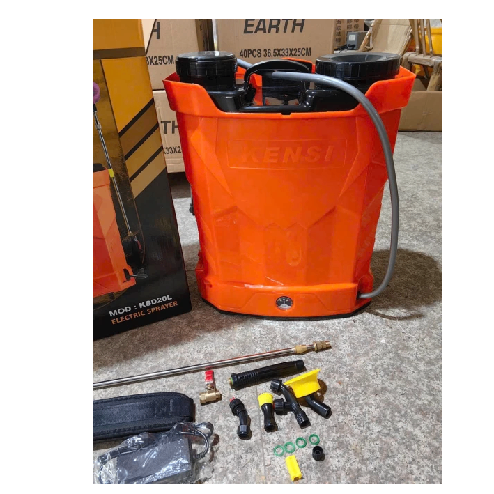 Bình Xịt Điện Ắc Quy 12V  Kensi KSD20LS Bơm Đôi