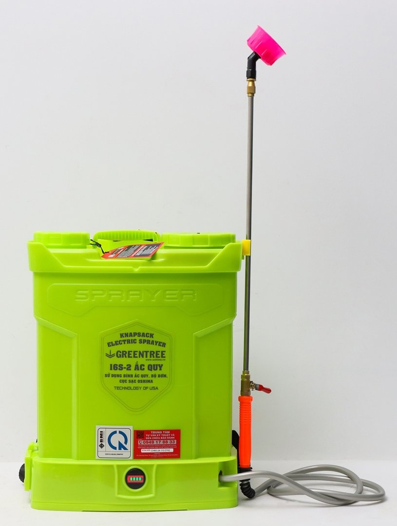 Bình Phun Xịt Điện 16L Greentree 16S-2