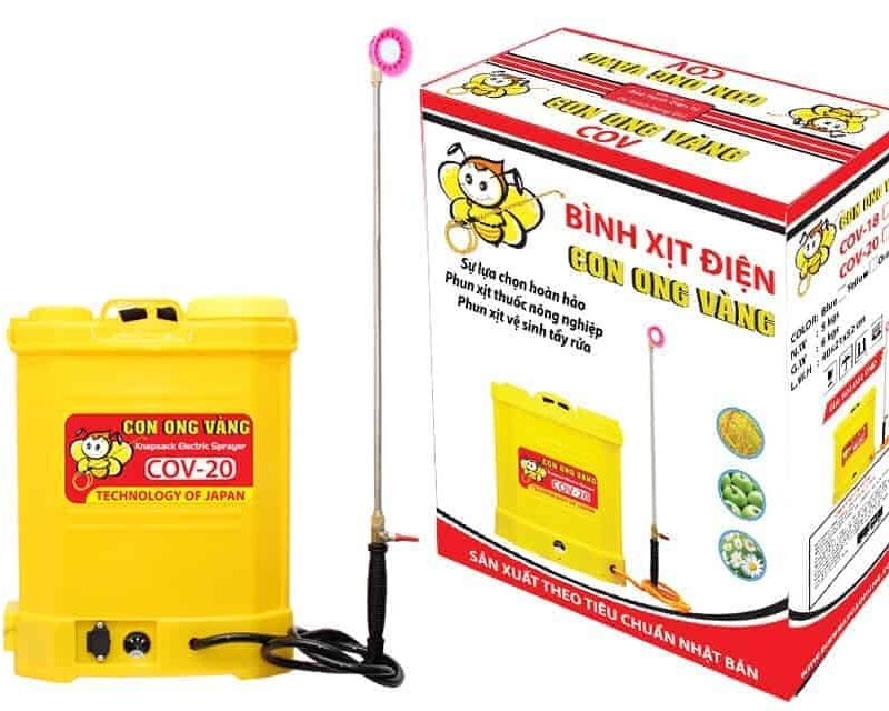 Bình Phun Xịt Điện Con Ong Vàng 20L 20D