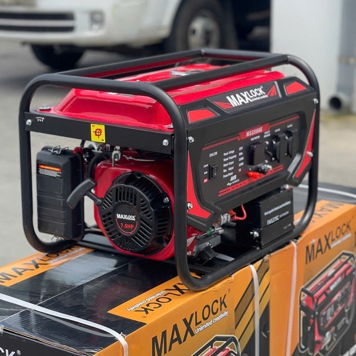 Máy Phát Điện 3KW Maxlock MS3500E Chạy Xăng