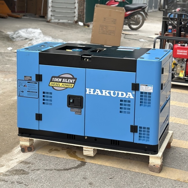 Máy Phát Điện Chạy Dầu Hakuda 15KW HKD15KP1 Siêu Cách Âm