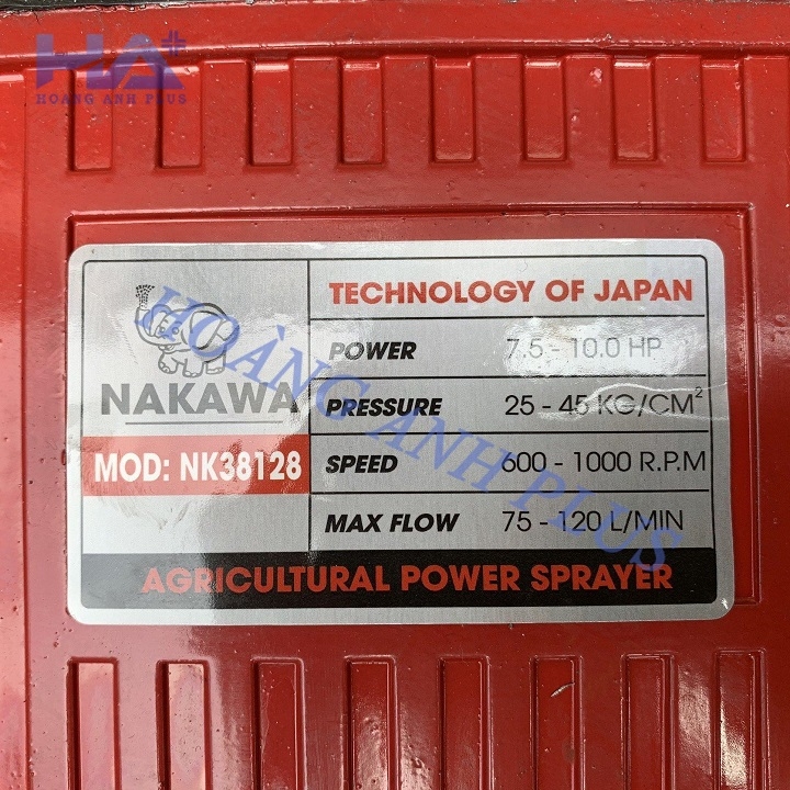 Đầu Xịt Áp Lực Nakawa 10HP NK-38128