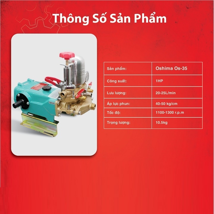 Đầu Xịt Áp Lực Oshima 1HP OS-35