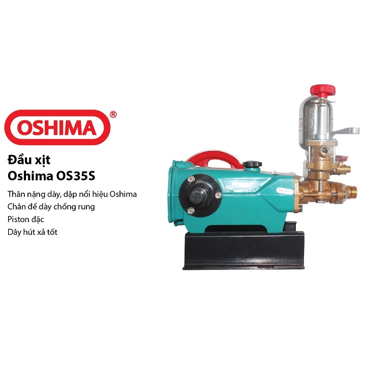 Đầu Xịt Áp Lực Oshima 1HP OS-35S Piston Sứ