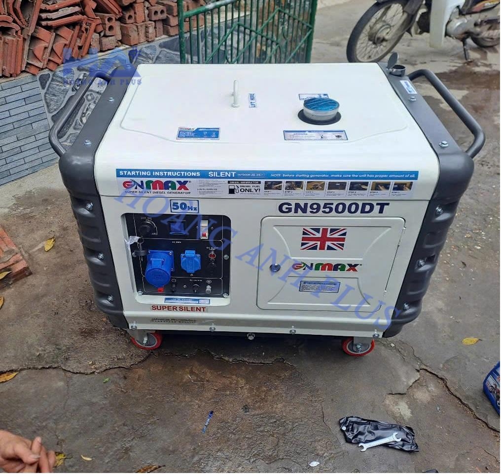 Máy Phát Điện Chạy Dầu 8Kw Gnmax GN9500DT Siêu Cách Âm